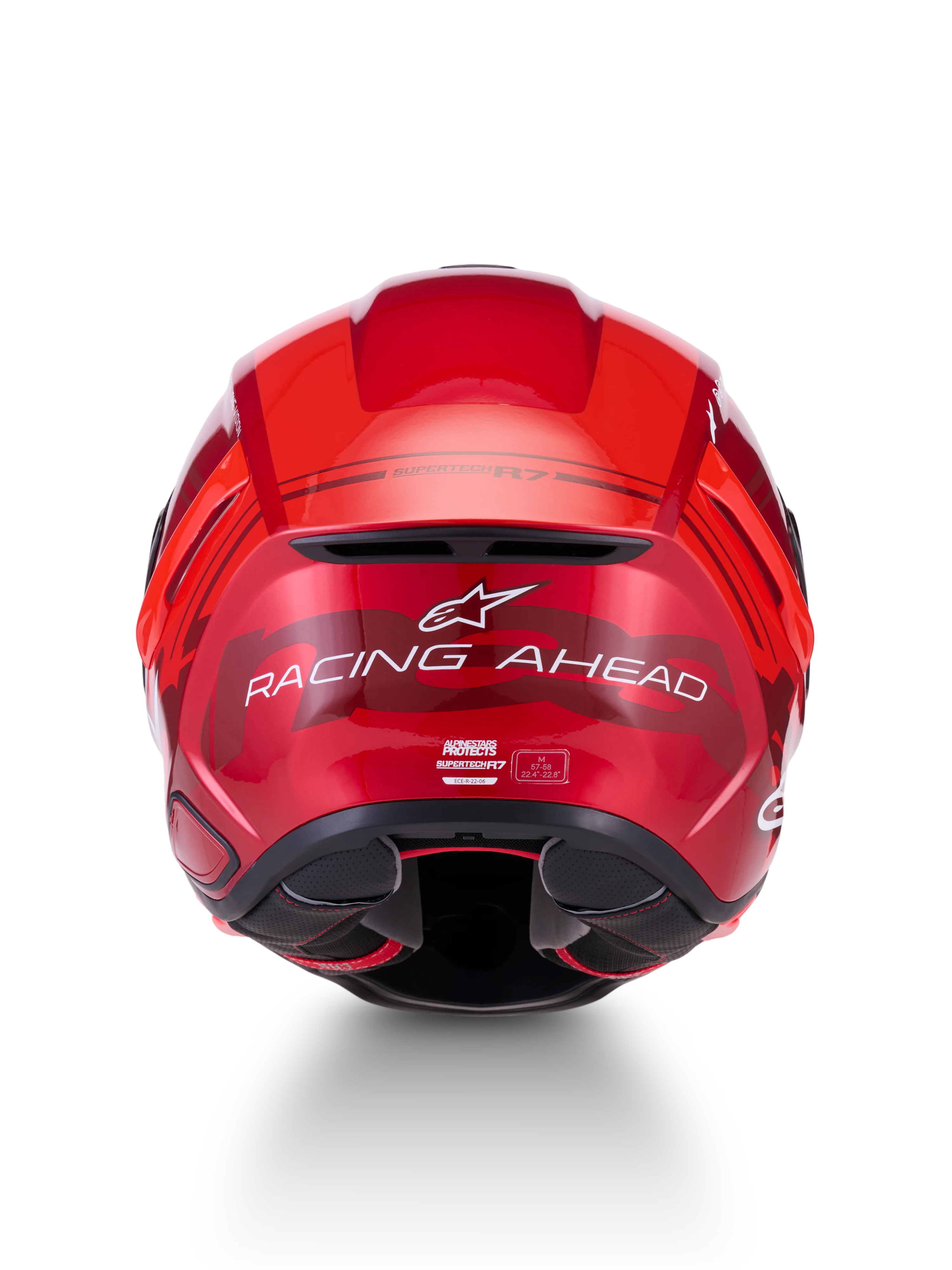 Alpinestars S-R7 A-Core Helmet - Red/White Glossy