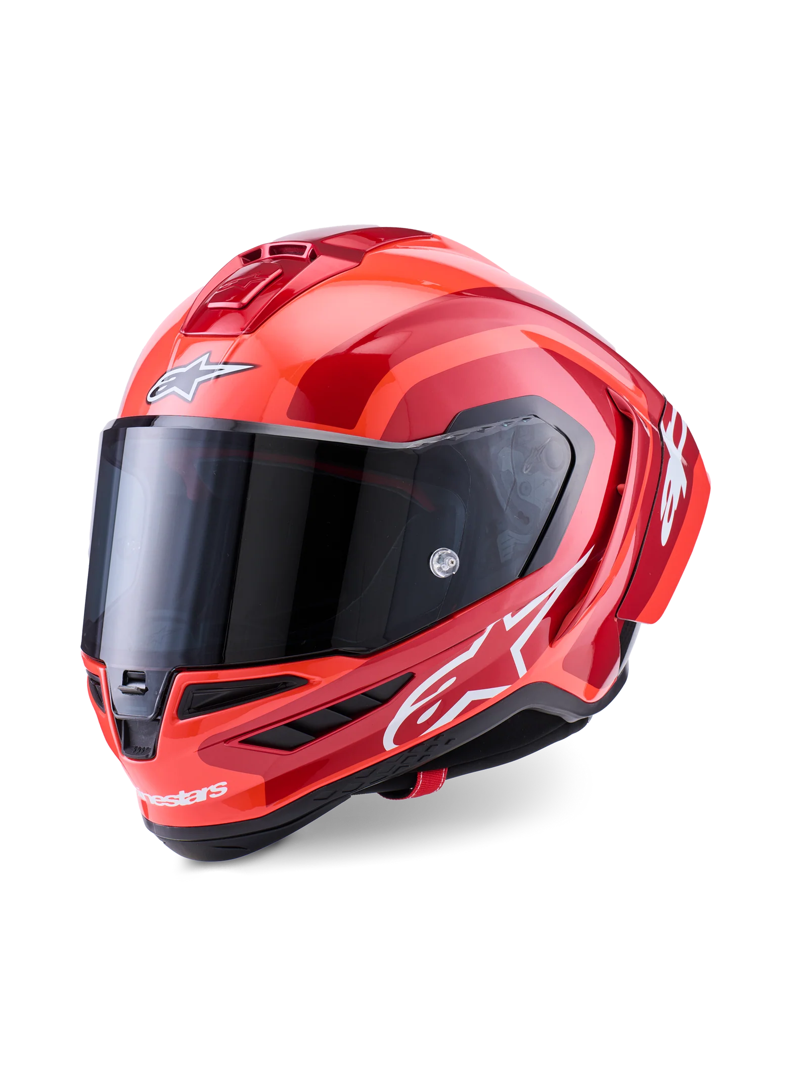 Alpinestars Supertech R10 Arius Helmet - Black/White/Double Red Glossy