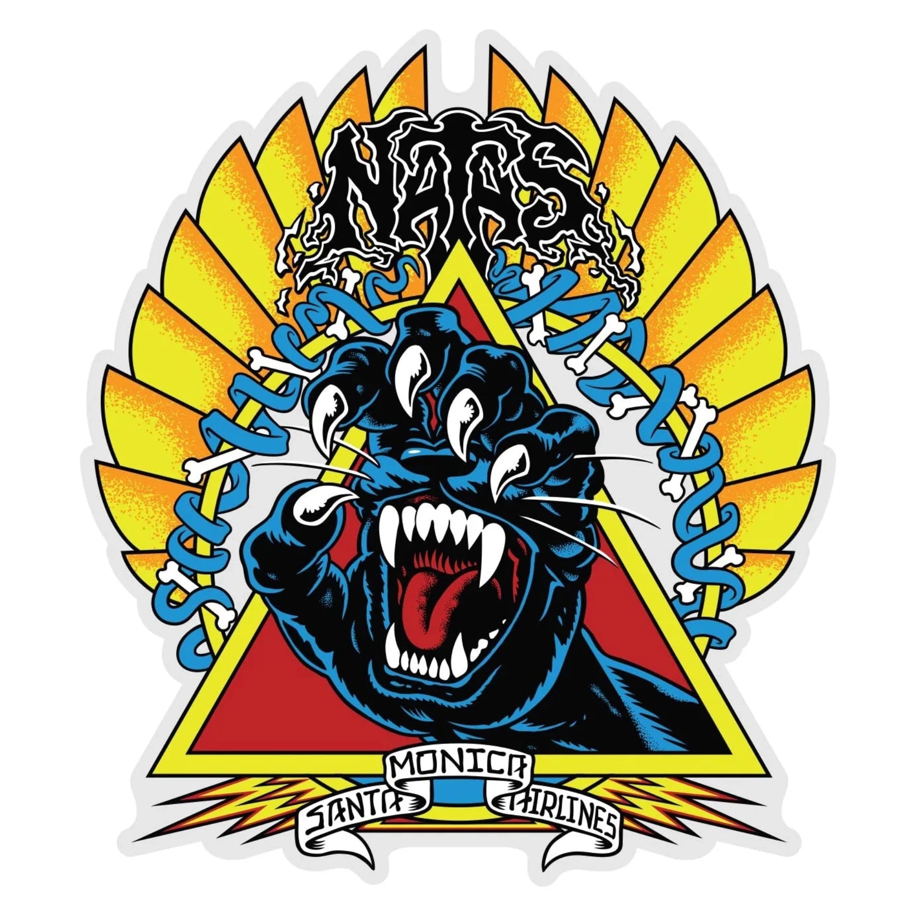Santa Cruz Natas Screaming Panther Sticker 5.25"