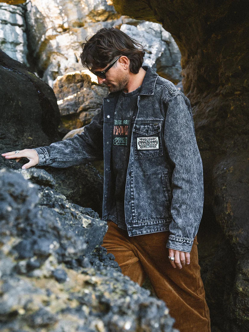 Volcom Mind Invasion Denim Jacket - Worn Black