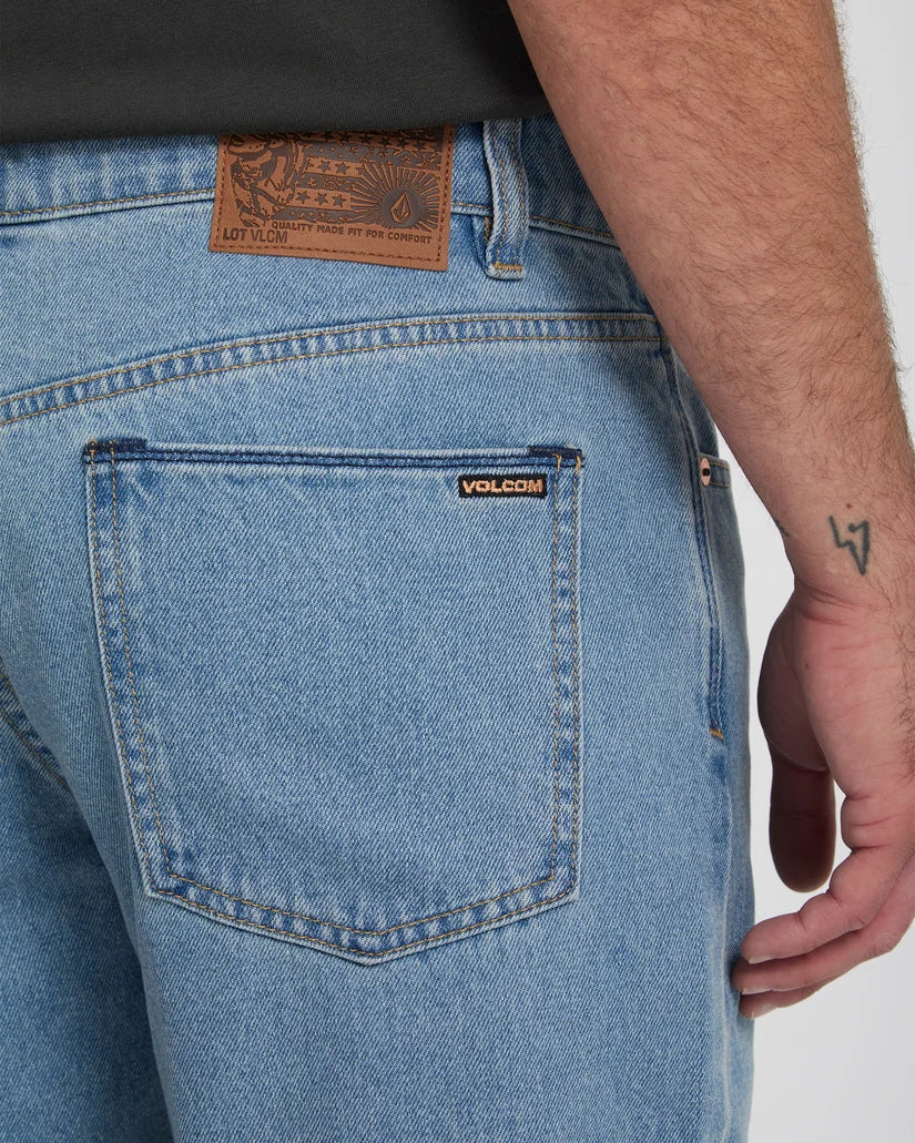 Volcom Fivedown Denim Relaxed Tapered Fit - Blue