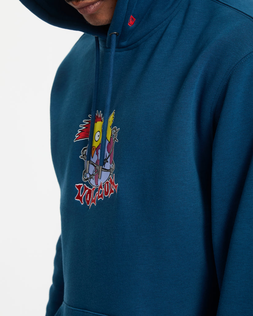 Sweat à capuche Volvom Noder - Bleu cosmique