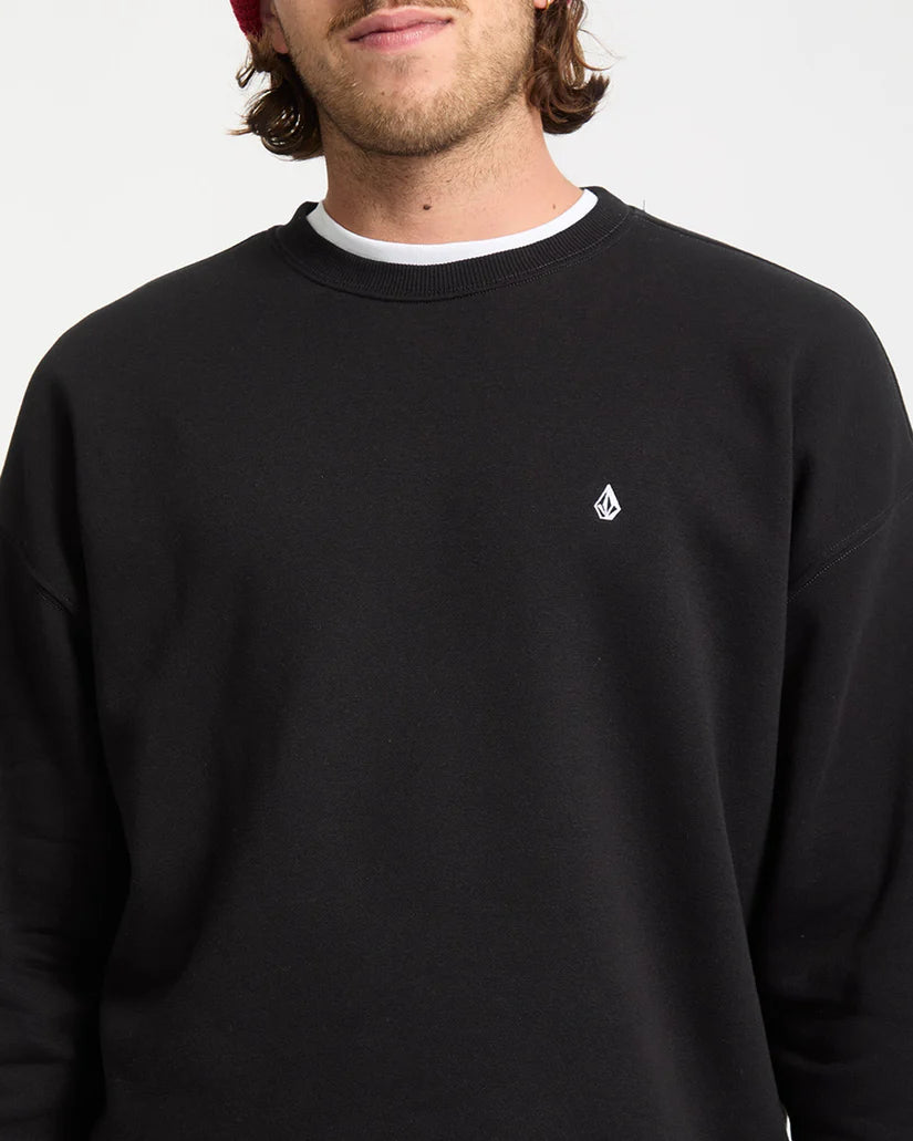 Volcom Single Stone Crew - Zwart 