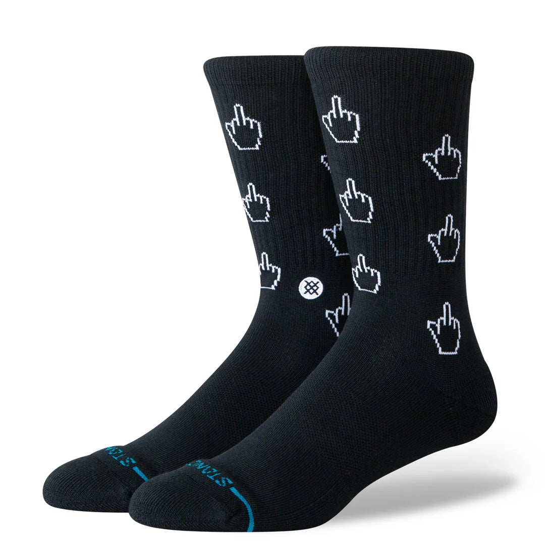 Stance Cursor Crew Sock - Black