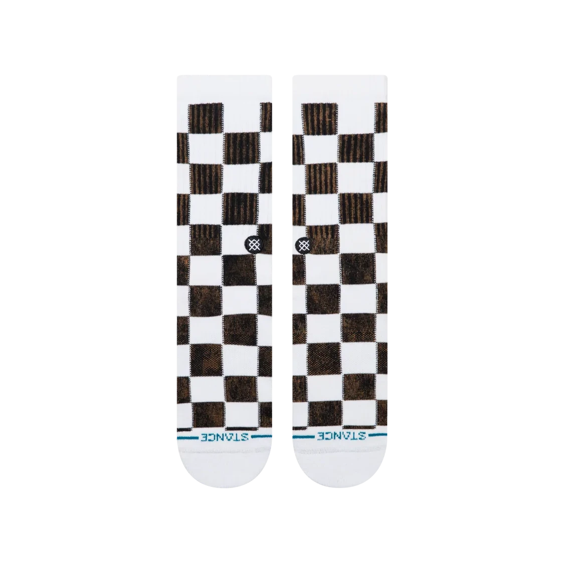 Stance Dance Floor Crew Socks - Black/White