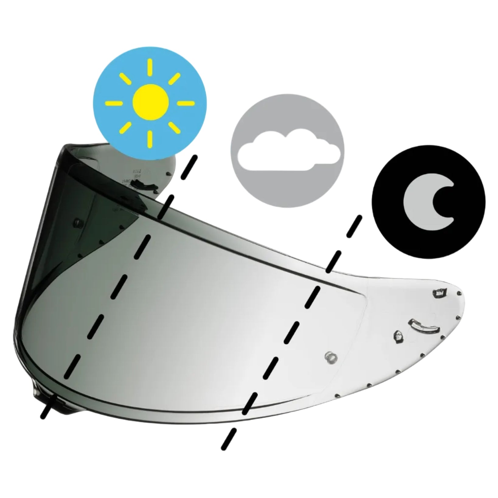 Shoei Photochromic Visor (CWR-F2 With Pin)