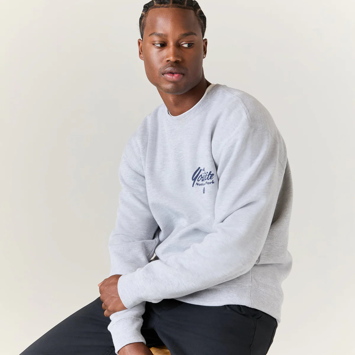 Stance National Parks Crewneck - Heather Grey