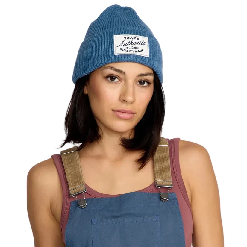 Volcom Women's Full Cut Work Beanie - Royal Blue