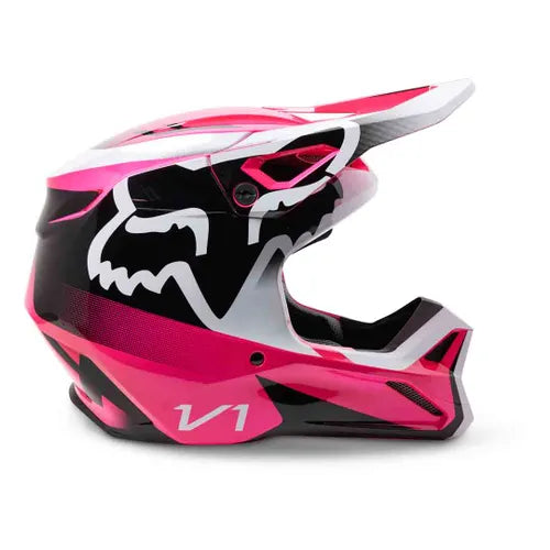 Fox V1 Leed Motocrosshelm - Roze