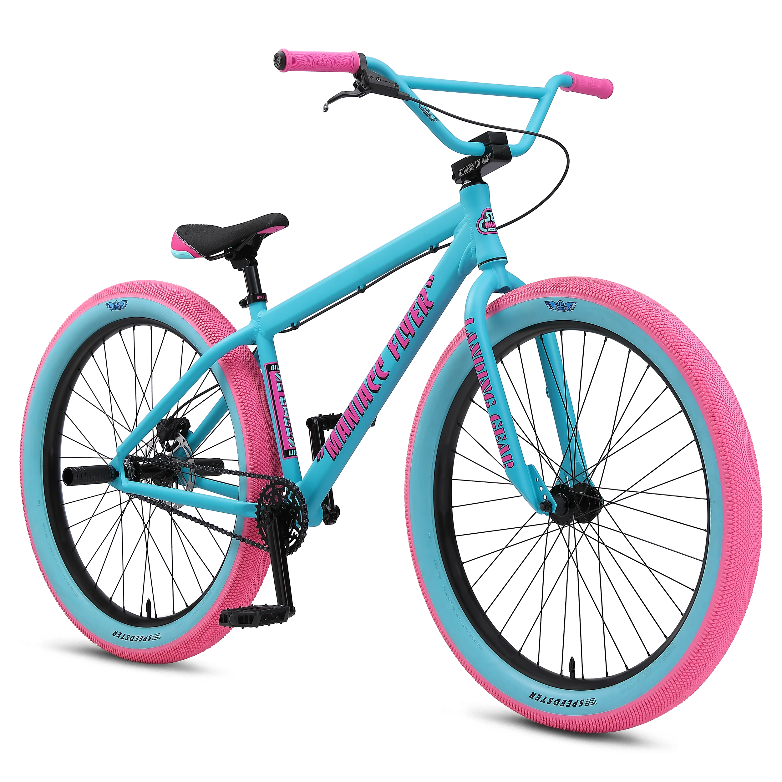 SE Bikes Maniacc Flyer 27.5" Complete Bike - Aqua Bubblegum