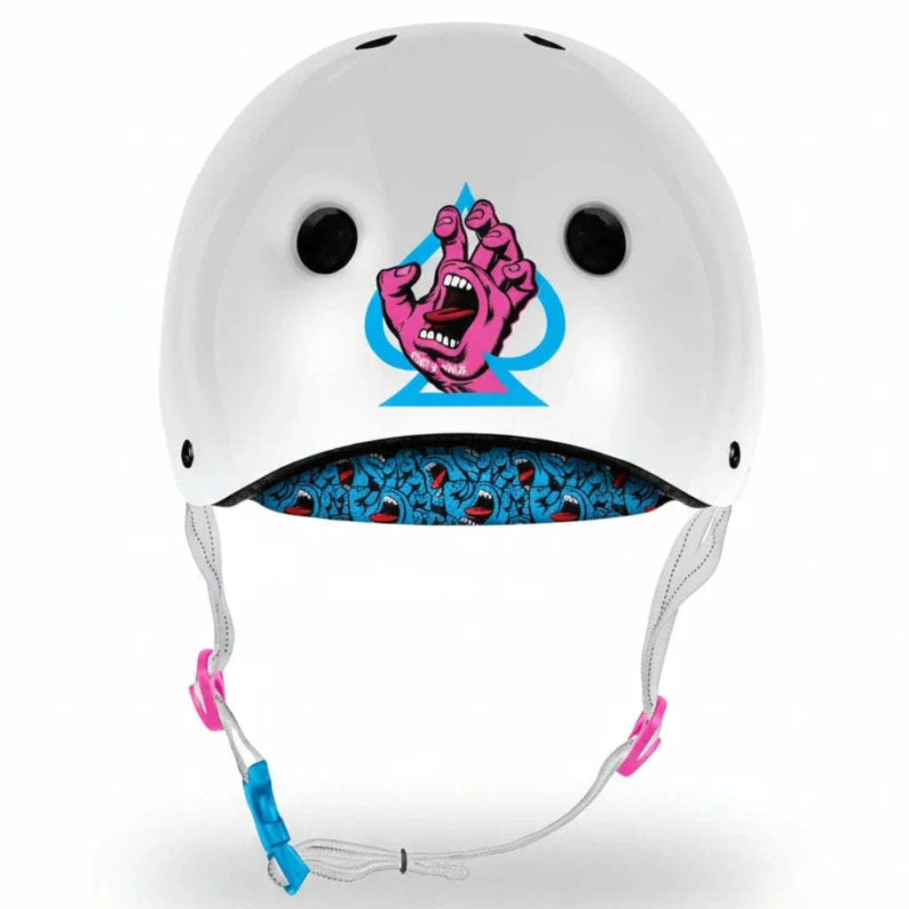 PRO-TEC Low Pro Santa Cruz Edition Helmet - White Gloss