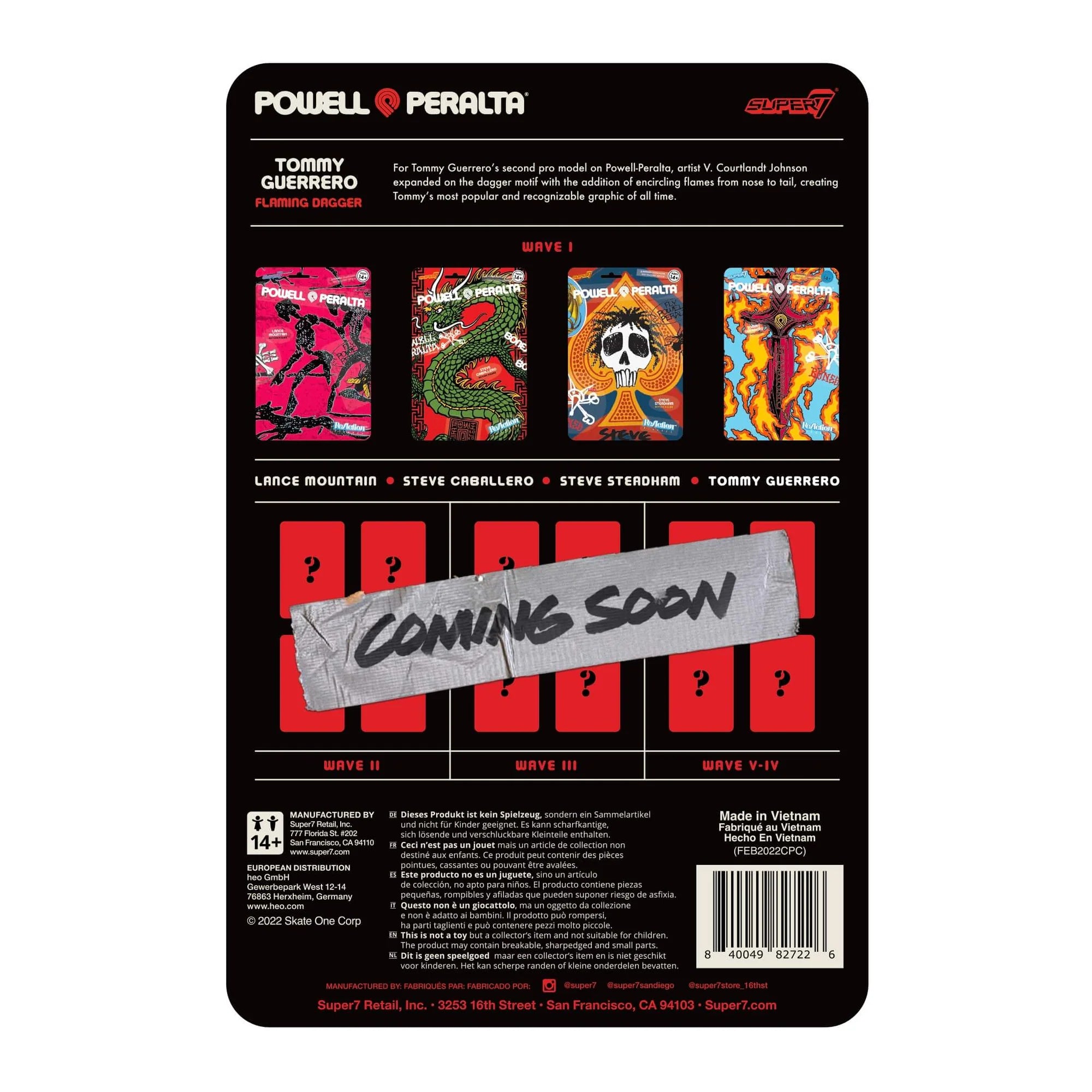 Figurine ReAction Wave 1 - Tommy Guerrero Dague enflammée