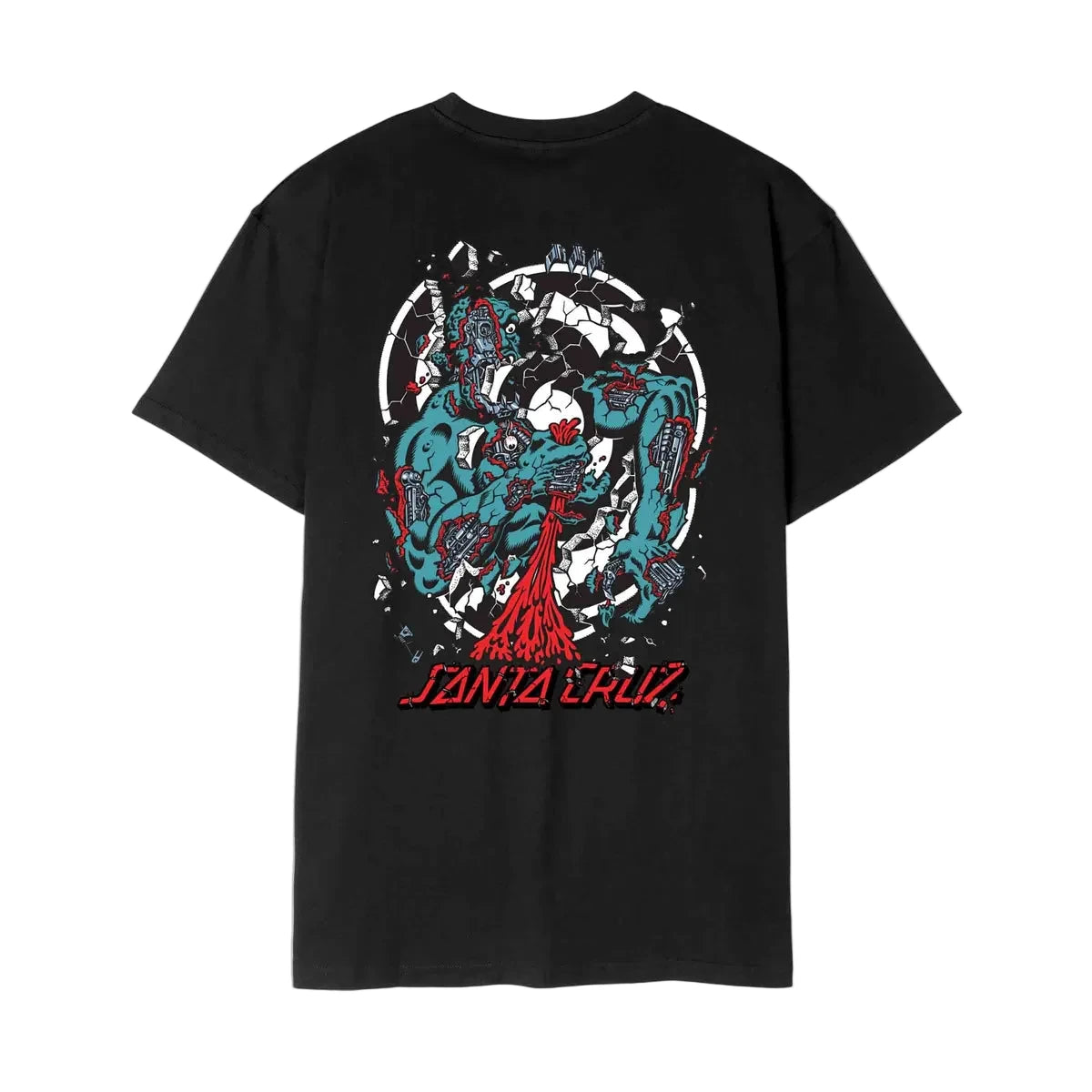Santa Cruz Roskopp Dissect Strip T-Shirt - Black
