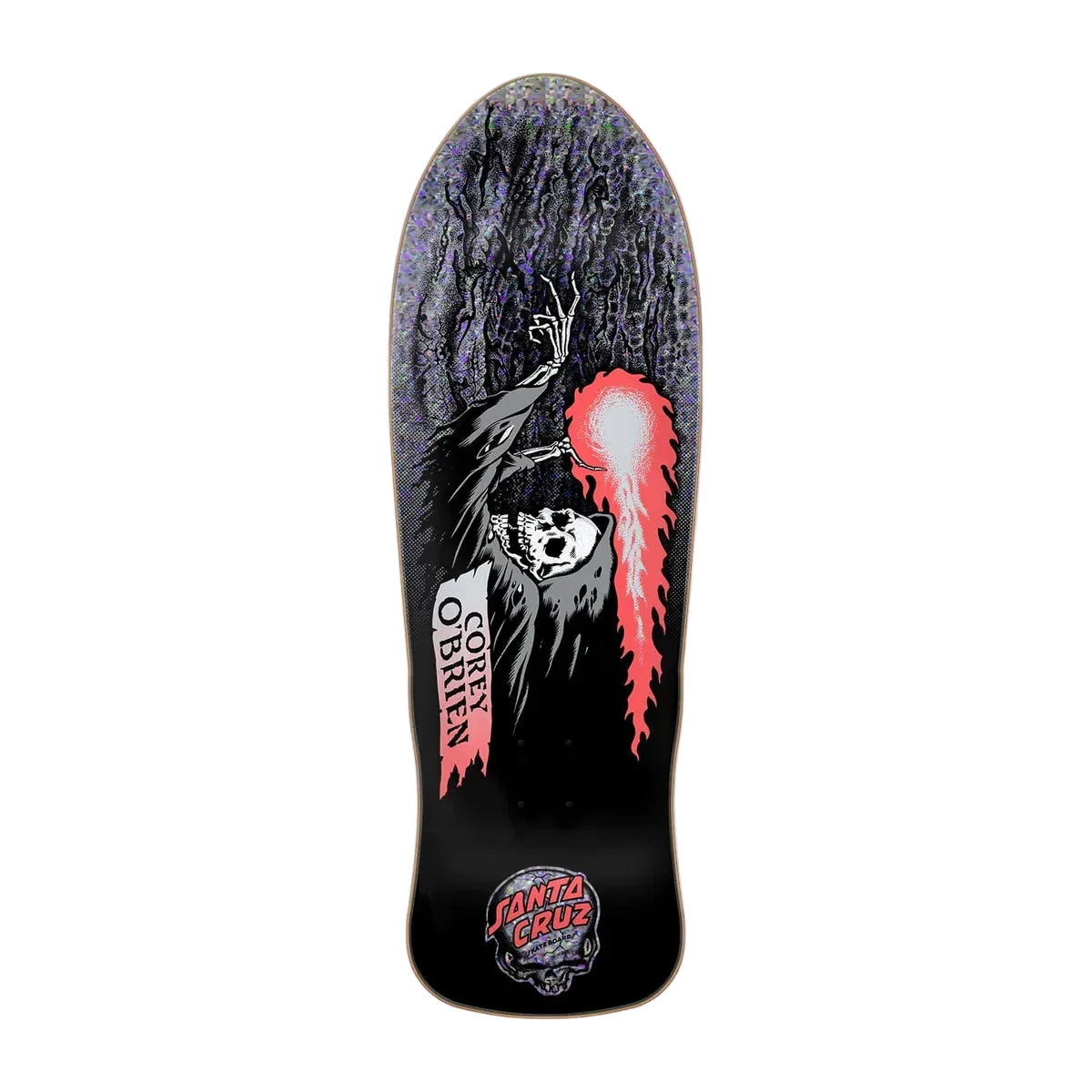 Santa Cruz Corey O'Brien Reaper Reissue Skateboard Deck 9.85in x 30in - Neon Metallic