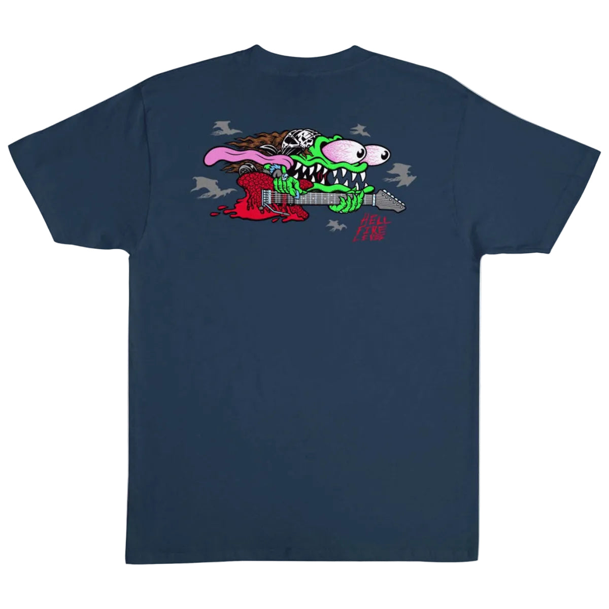 Stranger Things Eddie Slasher T-shirt - Schemerblauw