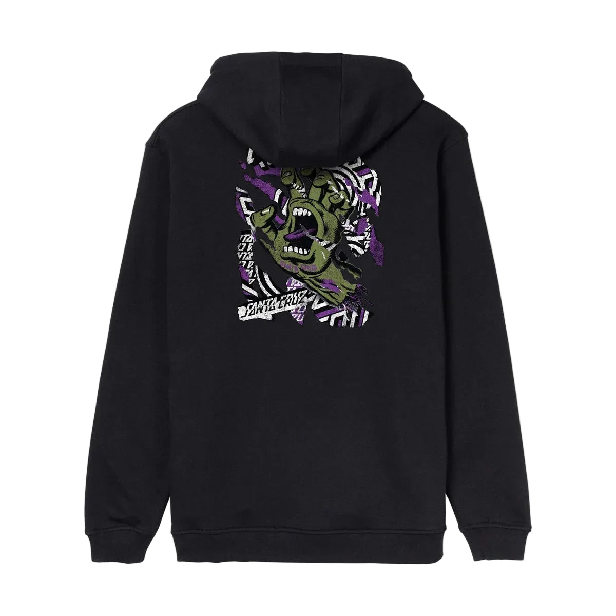Santa Cruz Damaged Hand Hoodie - Black