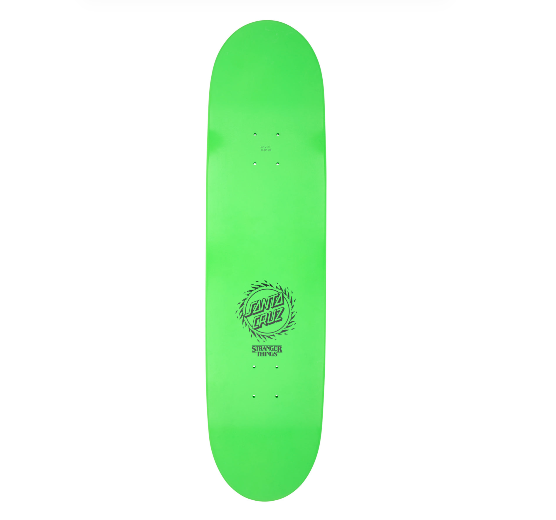 Planche de skateboard Stranger Things Vecna ​​Santa Cruz de 8,5 pouces