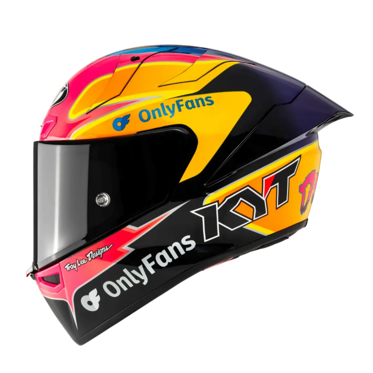 PRE ORDER!!! KYT Davey Todd Special Edition KX-1 Race Gp Helmet With Signed Holographic Trading Card
