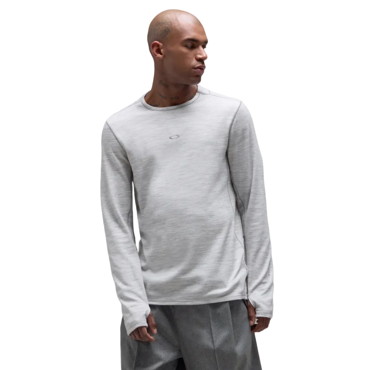 Oakley Spruce Wool LS Base Layer - Cement Melange