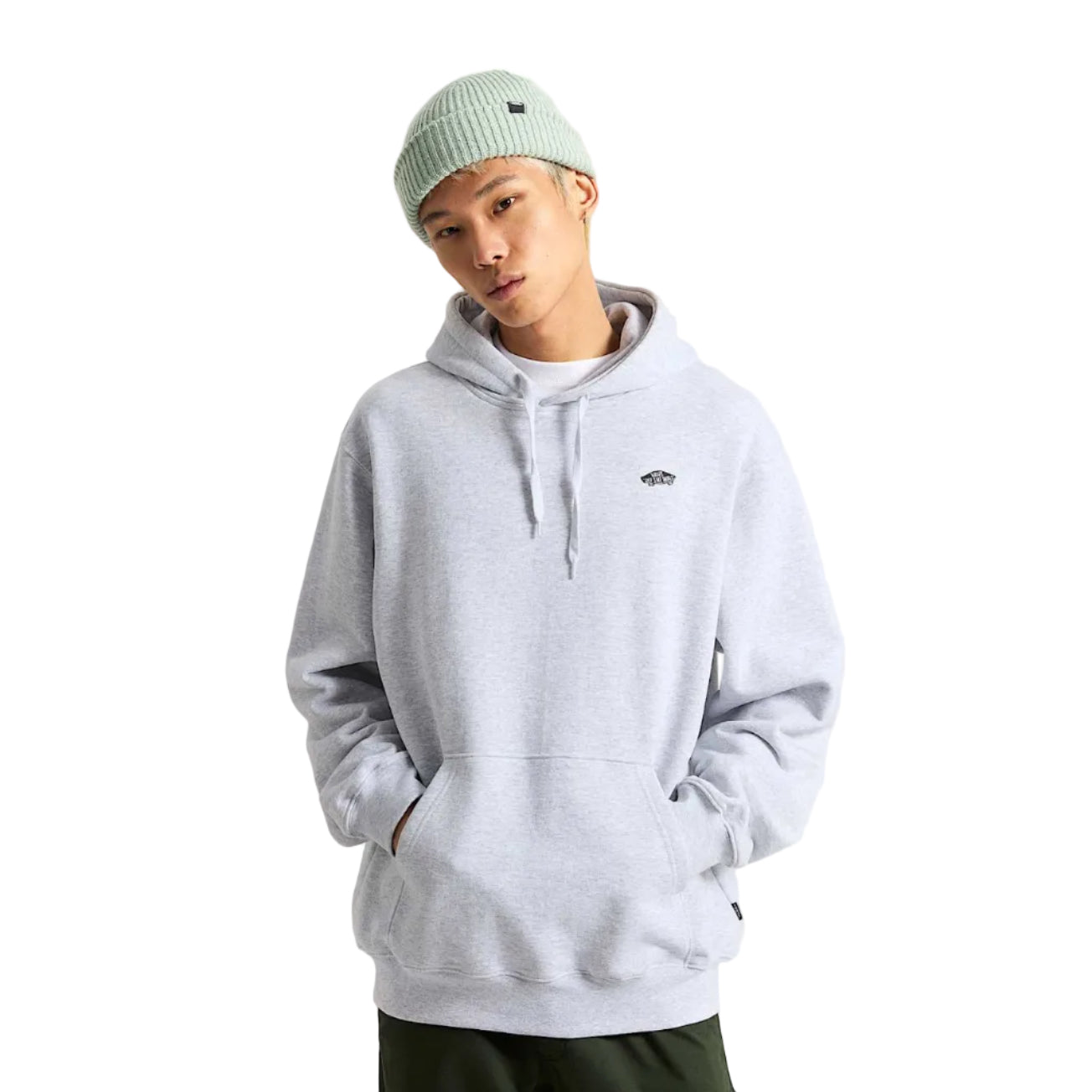 Vans Style 76 Hoodie - Light Grey Heather
