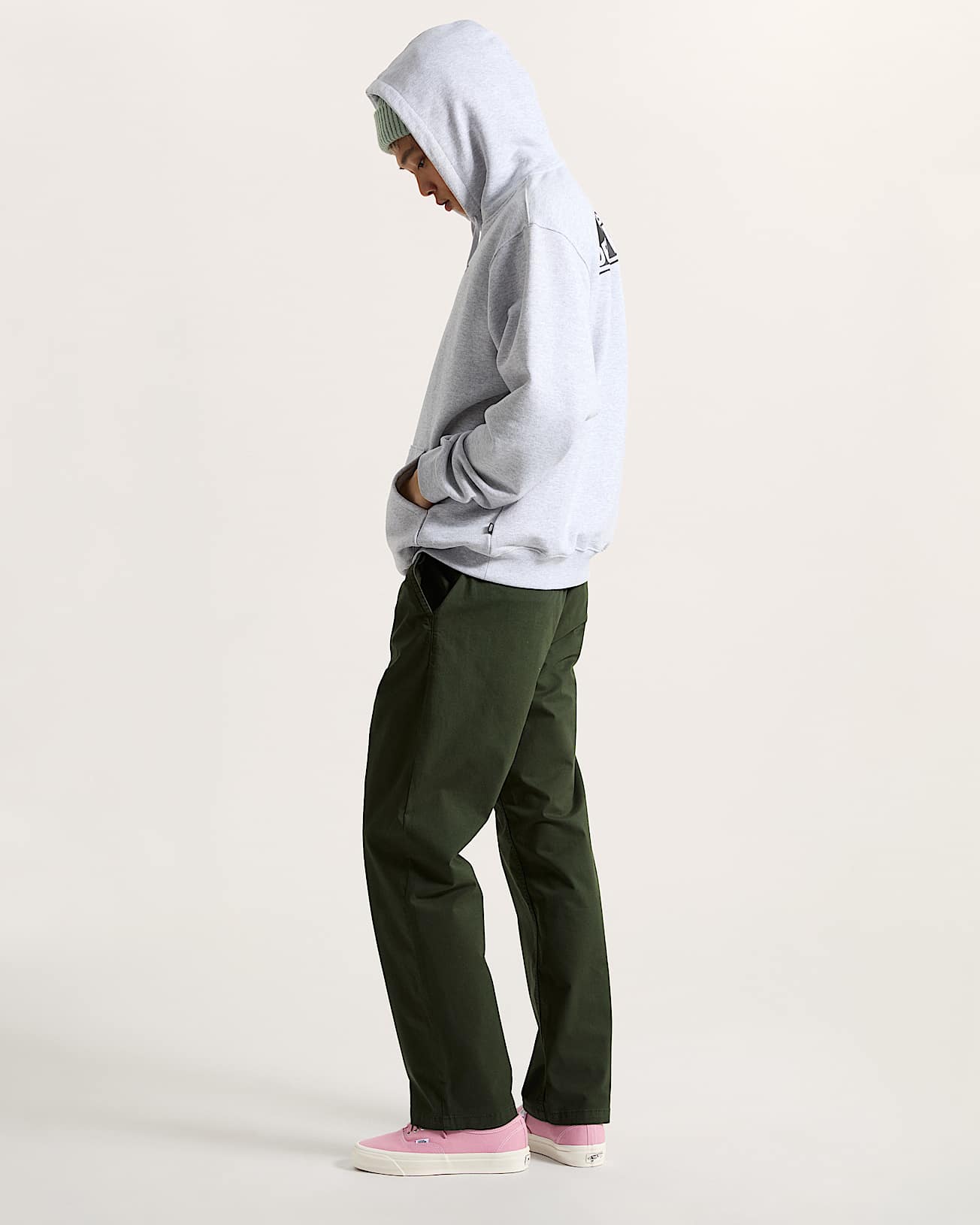 Vans Style 76 Hoodie - Light Grey Heather