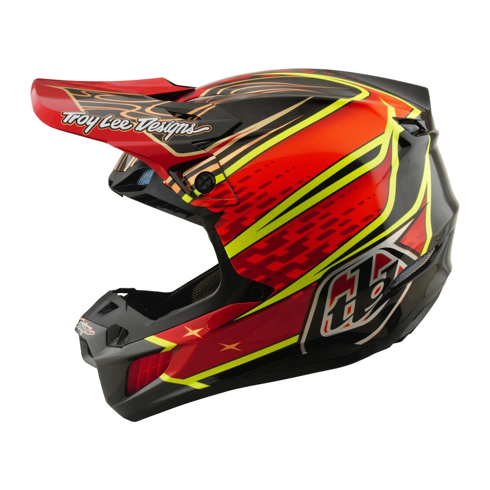 Casque Troy Lee Design SE5 Carbon avec MIPS Wings Rouge
