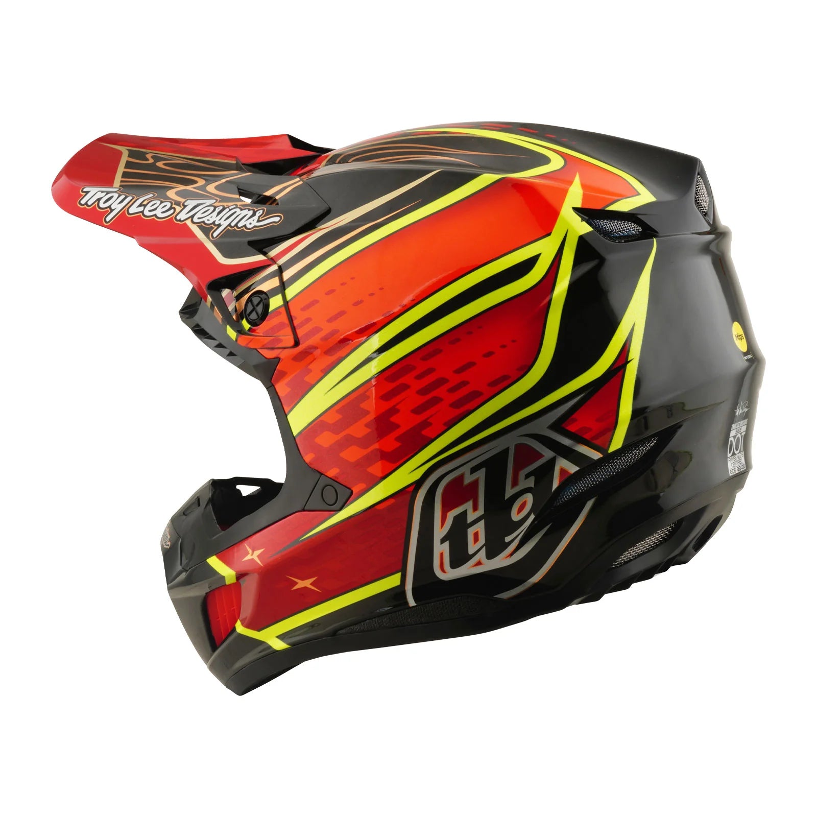 Casque Troy Lee Design SE5 Carbon avec MIPS Wings Rouge