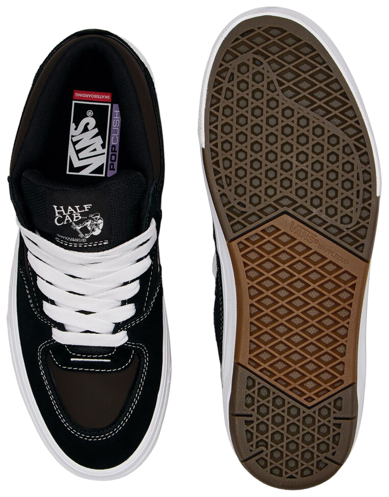 Vans Skate Half Cab Wafflecup - Black/White