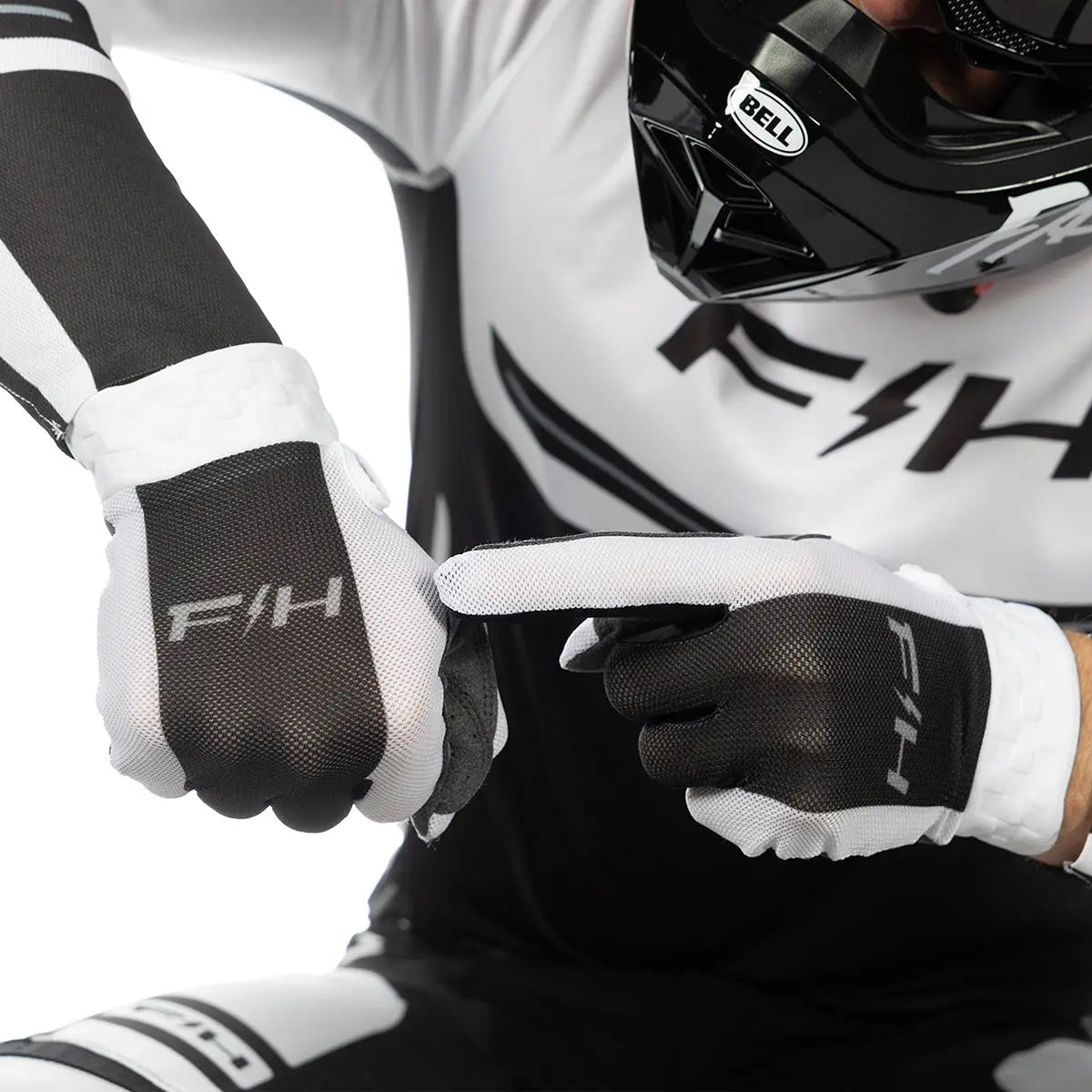 Fasthouse Vapor React Gloves - White/Black