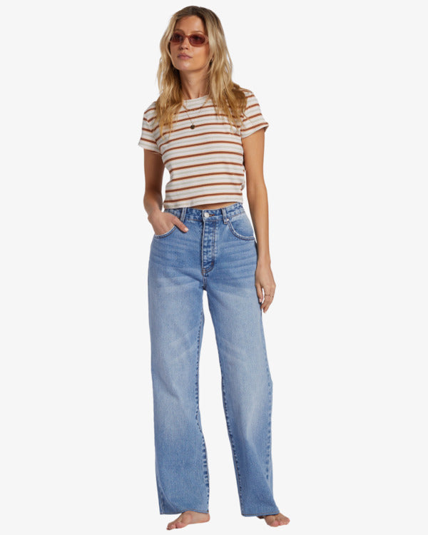 Billabong Womens Rachel Boyfriend Jeans - IMedium Indigo Fade