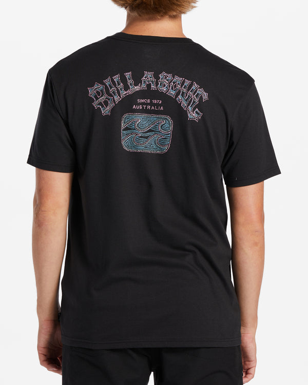 Billabong Theme Arch Tee - Washed Black