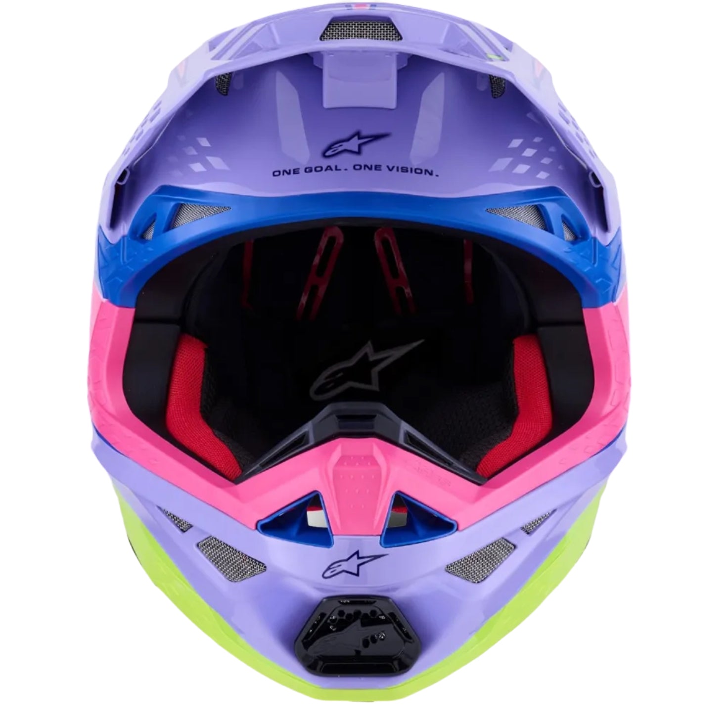 Alpinestars S-M10 Jett Lawrence R01 Replica Helmet - Purple/Pink/Fluo Yellow