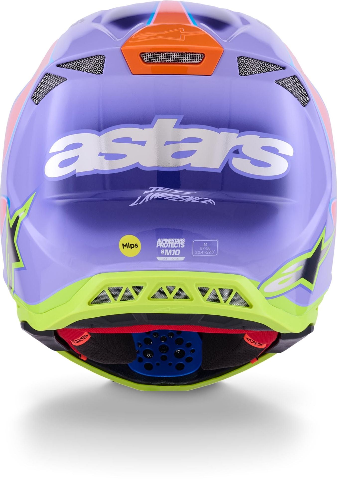 Alpinestars S-M10 Jett Lawrence R01 Replica Helmet - Purple/Pink/Fluo Yellow