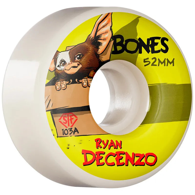 Bones Decenzo Gizzmo 52mm 103a V2 STF Skateboard Wheels