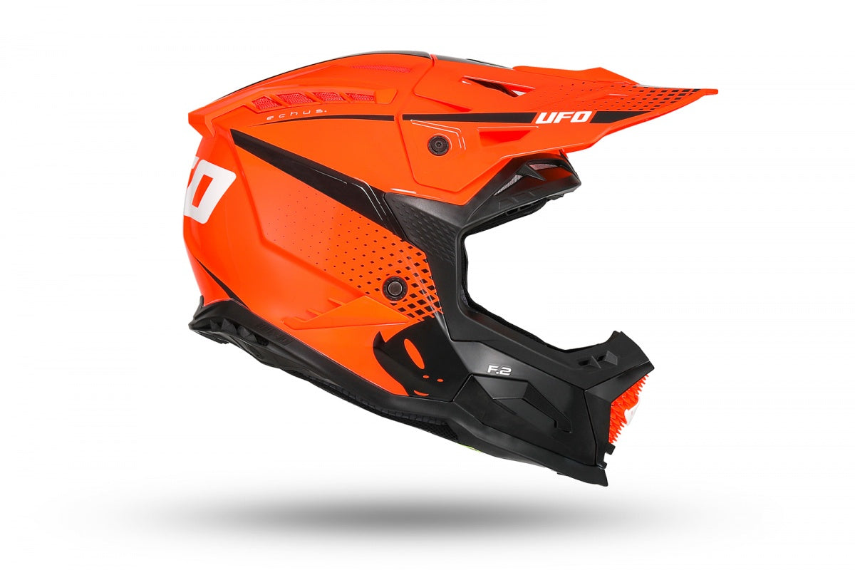 UFO Echus Motocross Helmet - Fluo Orange/Black