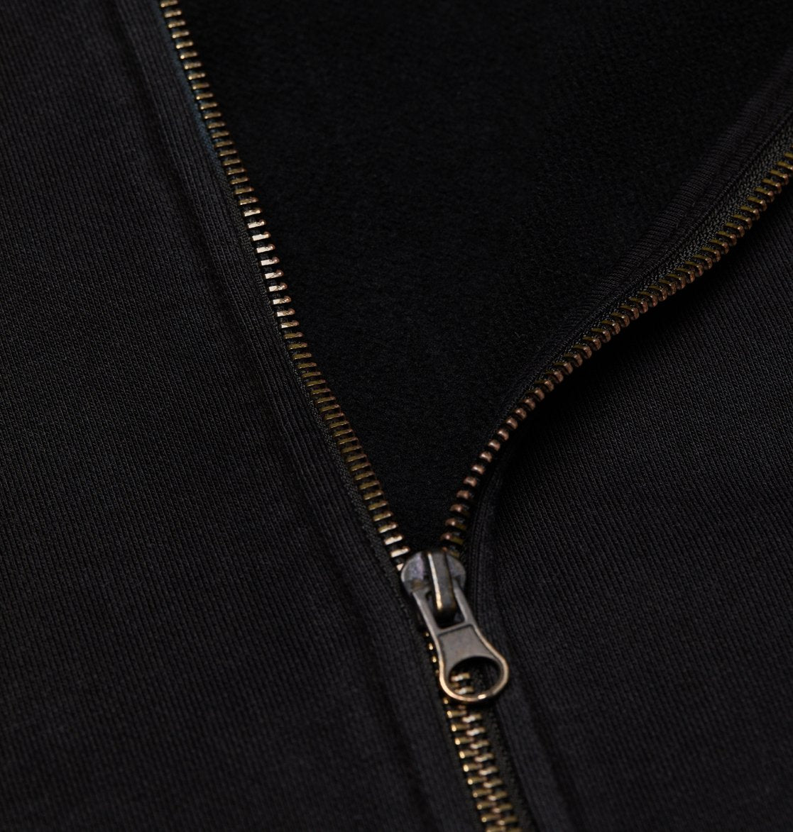 DC Lowcase Zip Hoodie - Washed Black