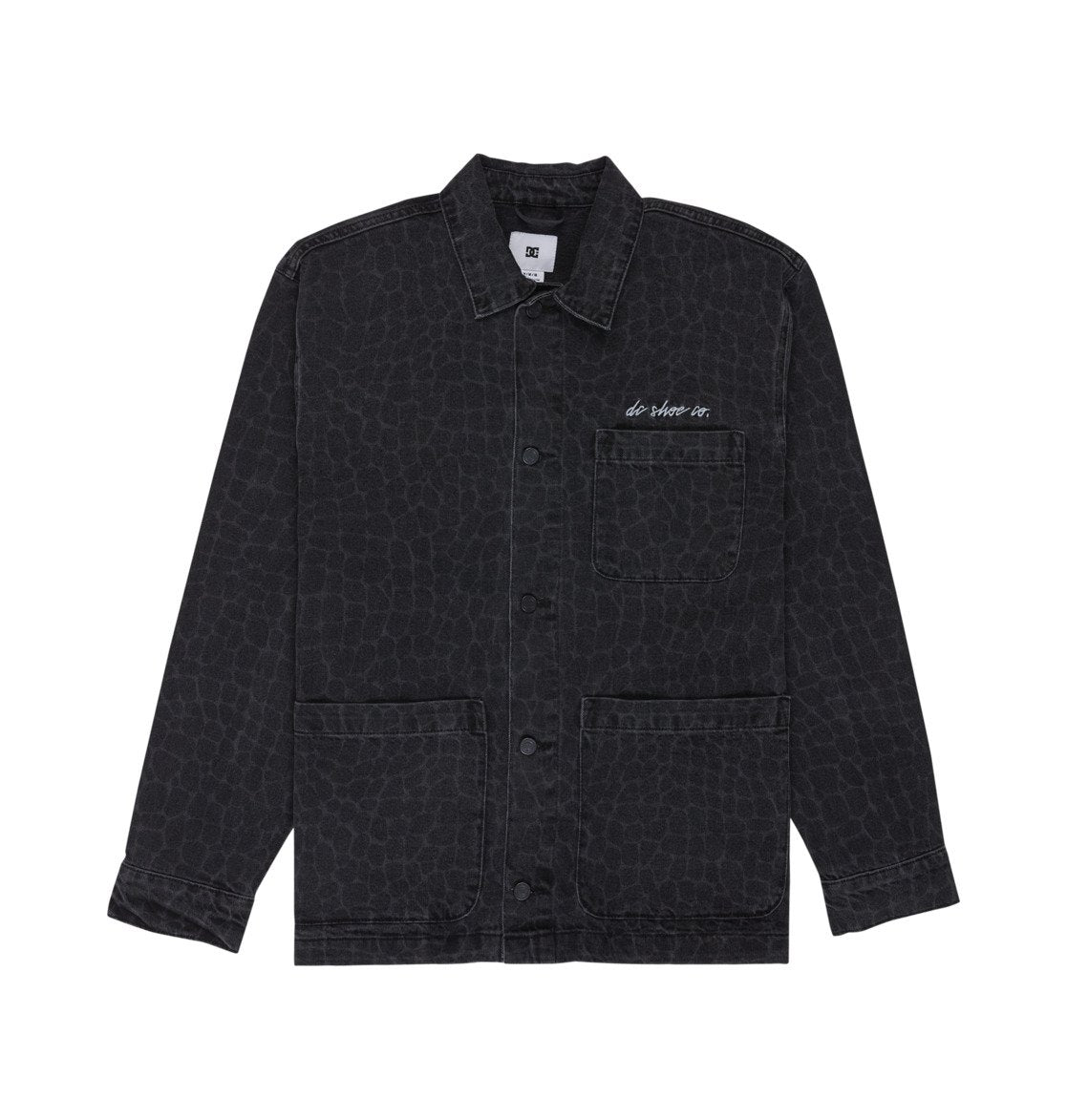 DC Hawkshaw Snake Denim Overshirt - Black