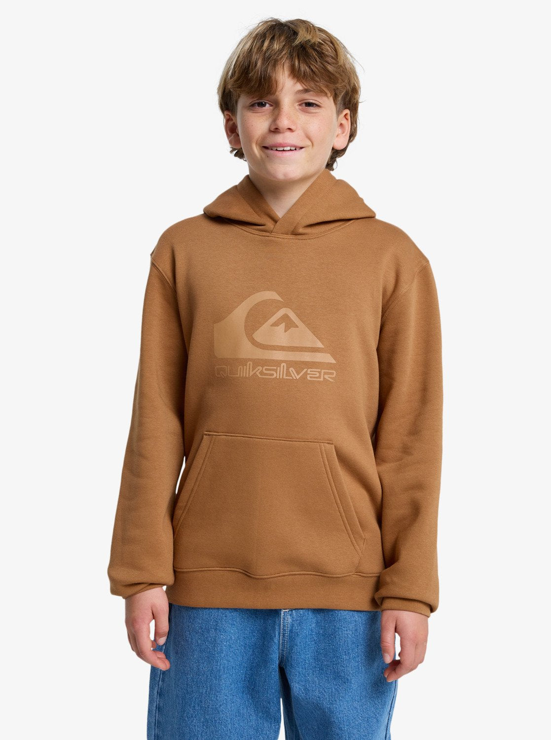 Quiksilver Youth Comp Hoodie 8-16y - Tobacco Brown