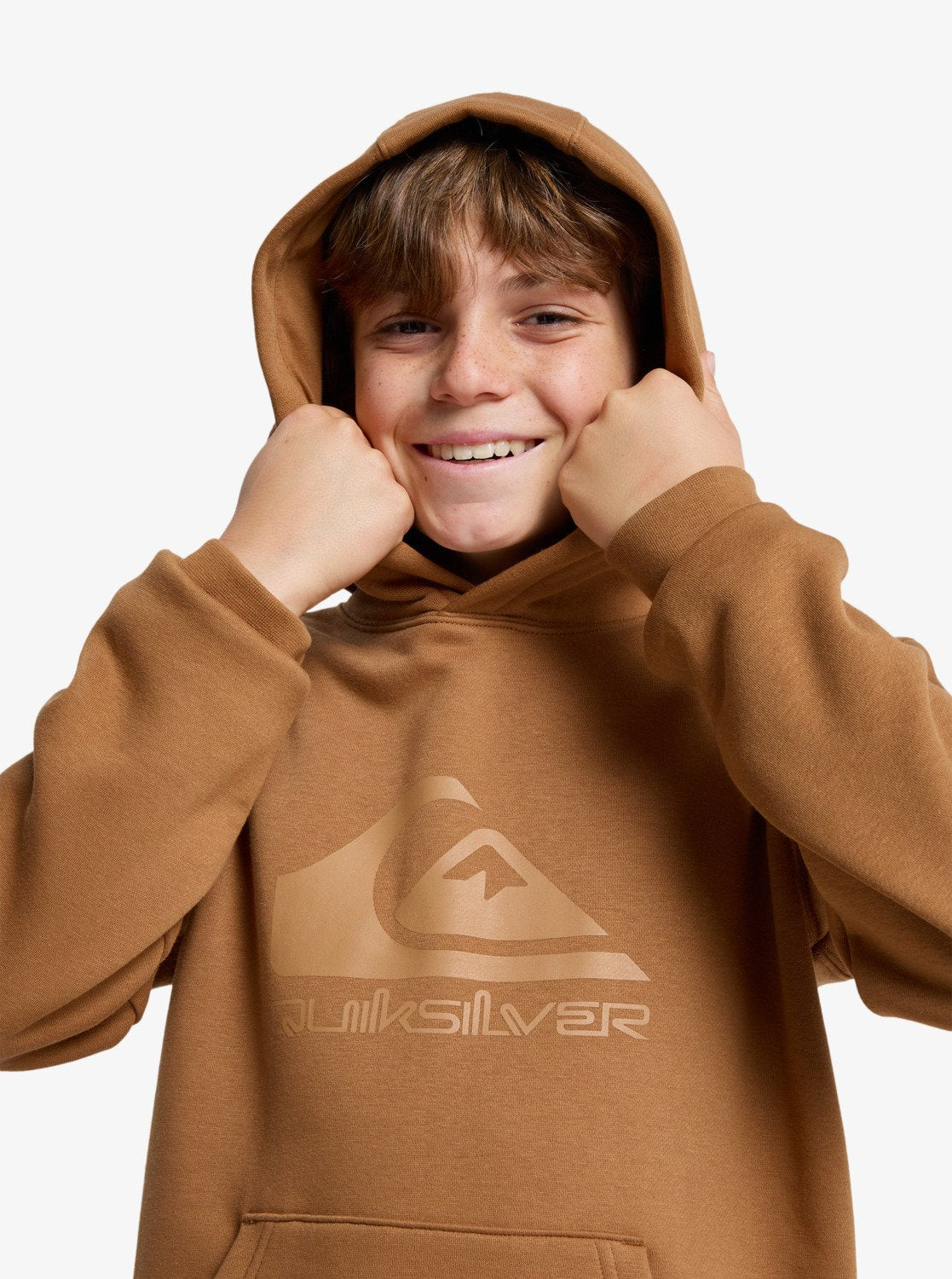 Quiksilver Youth Comp Hoodie 8-16y - Tobacco Brown