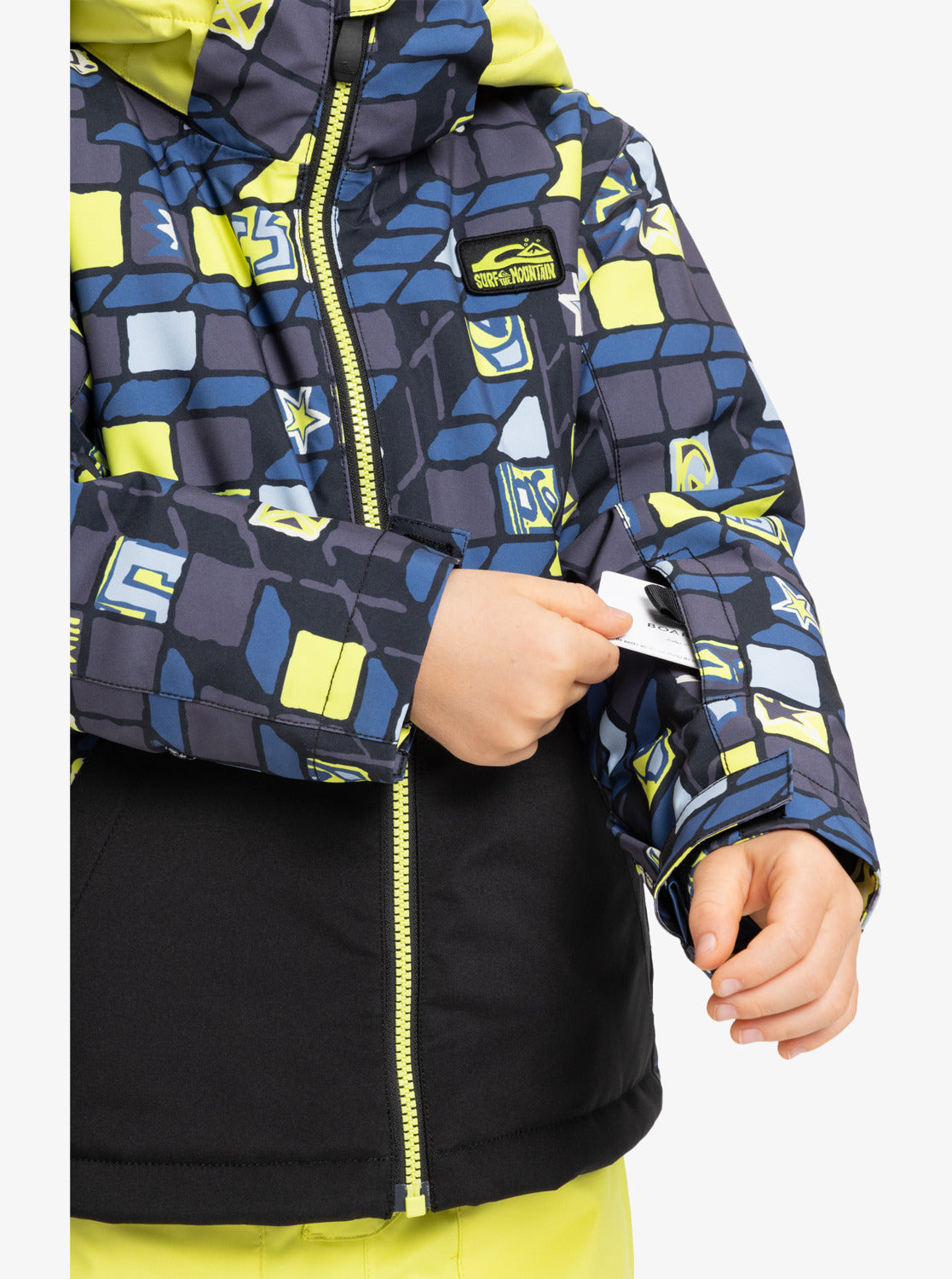 Quiksilver Kids Little Mission Jacket - Checker Yellow Plum