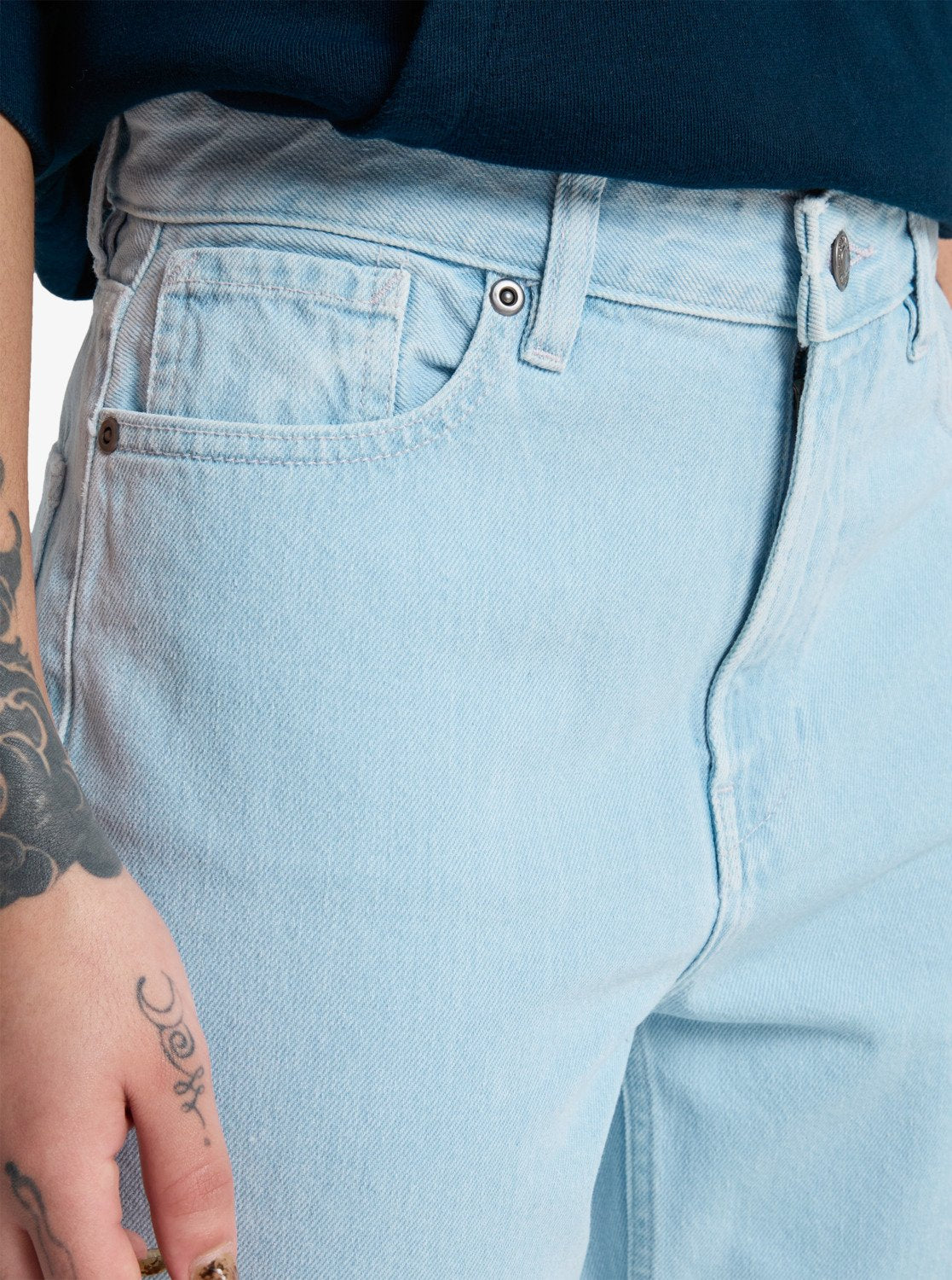 Quiksilver Mom Denim Pant - Ice Flow