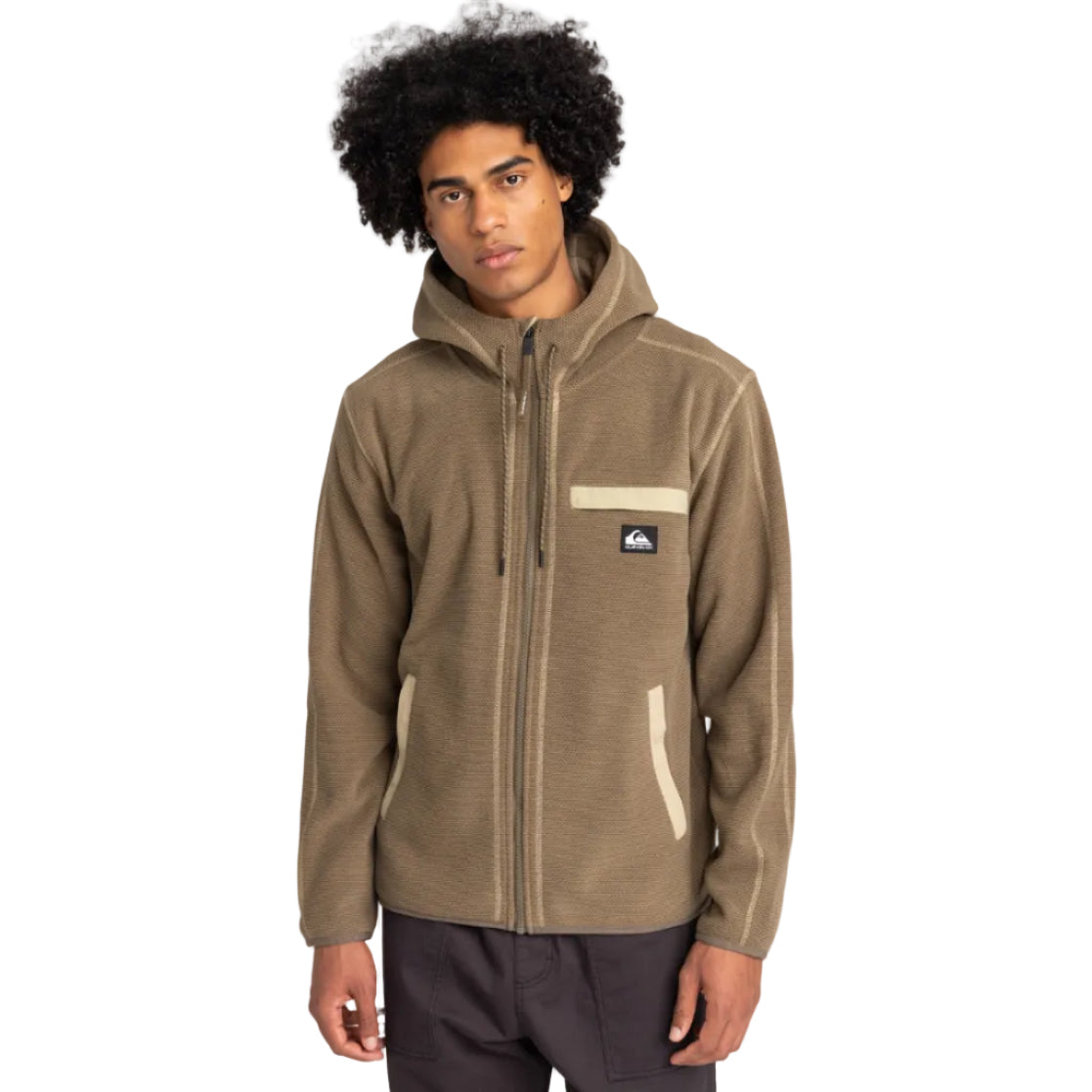 Quiksilver last Run Hoody - Canteen