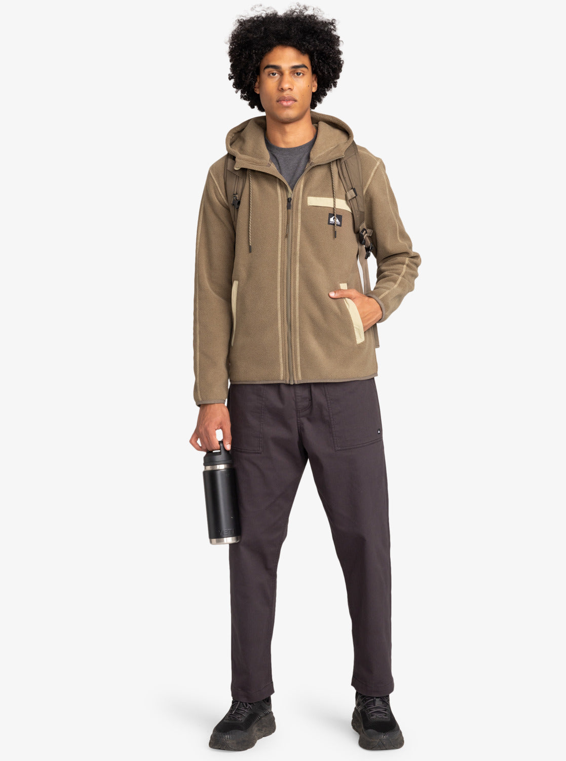 Quiksilver last Run Hoody - Canteen