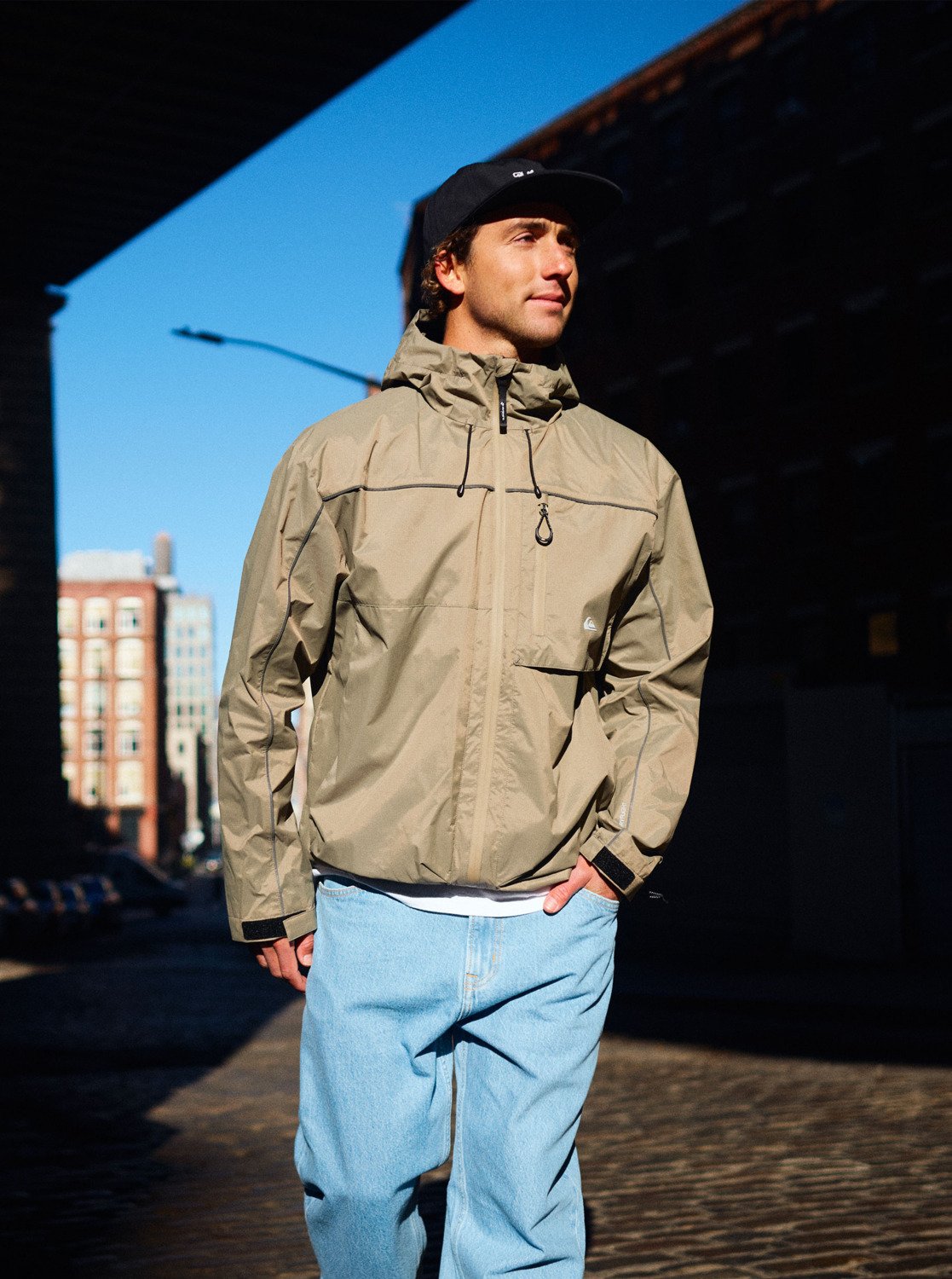 Quiksilver Full Rig Waterproof Hooded Jacket - Fallen Rock