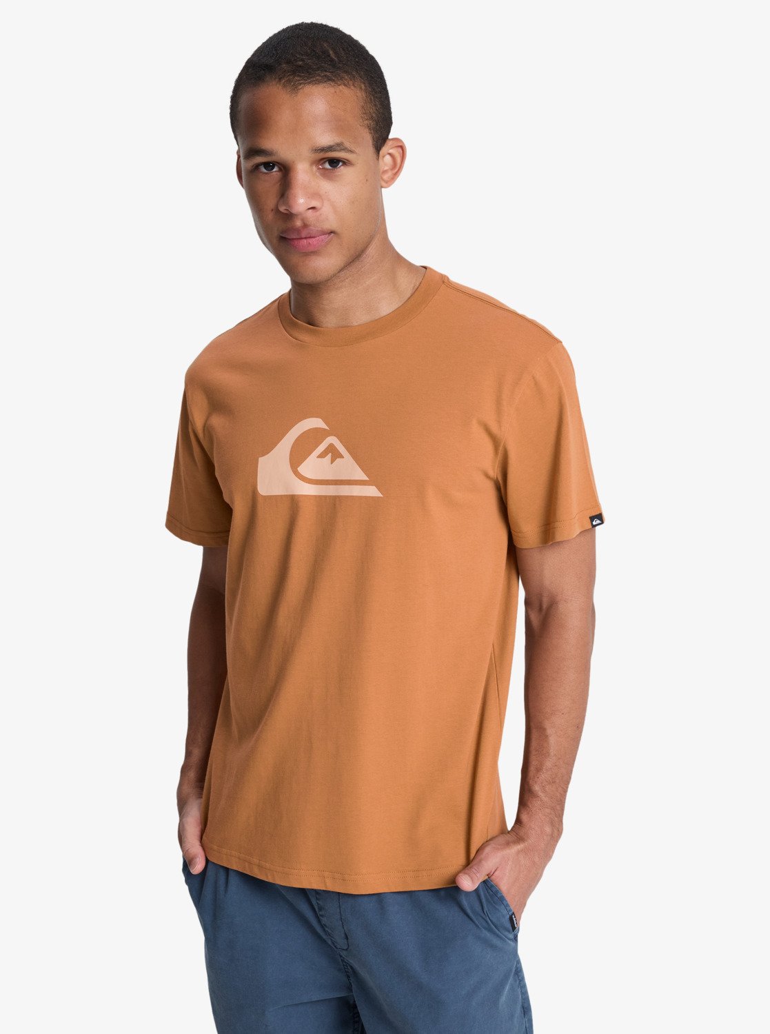 Quiksilver Comp Logo T-Shirt - Tobacco Brown