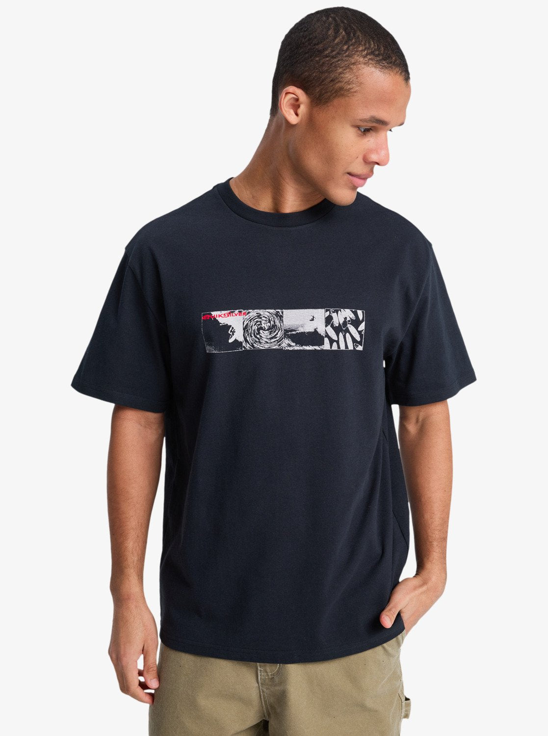 T-shirt Quiksilver Mercury Vortex - Noir