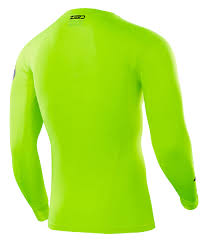 Seven Zero compressiejersey - Flo geel