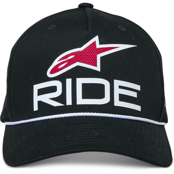 Ride Comp Snapback Hat - Black/White/Red