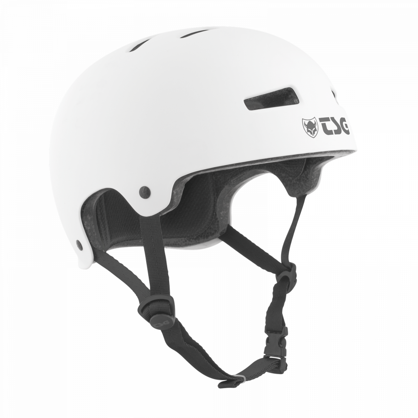 TSG Evolution helm in effen kleur - satijnwit