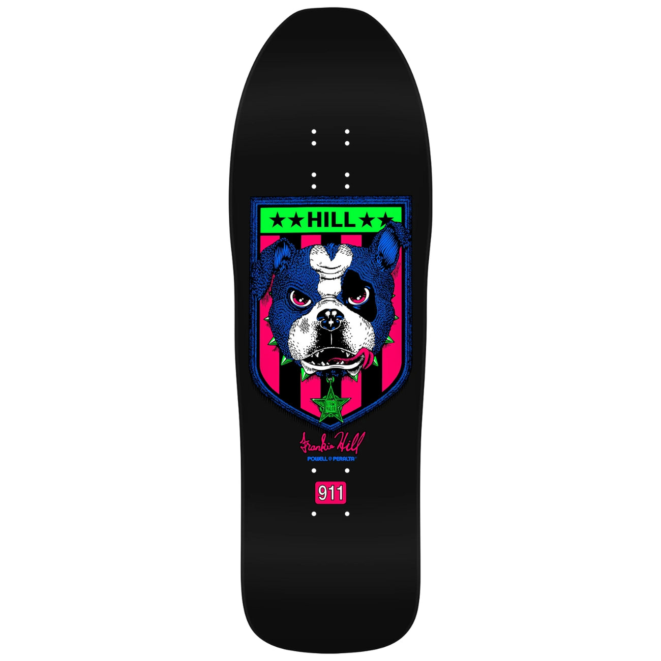Powell Peralta Frankie Hill Bulldog Blacklight Reissue Deck 12"
